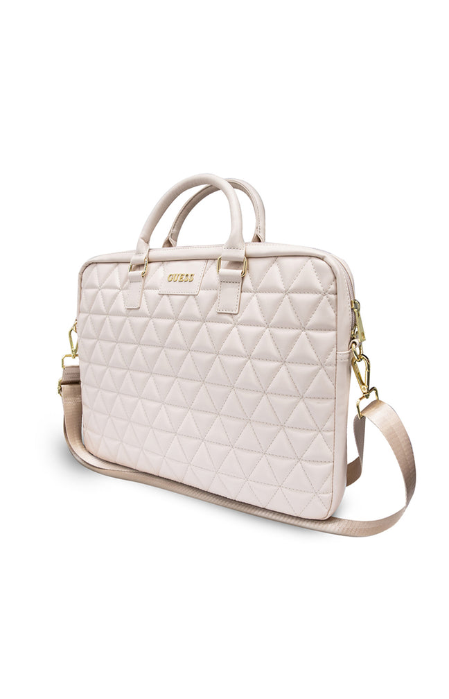 Sacoche pour ordinateur portable 16 - Quilted - Rose