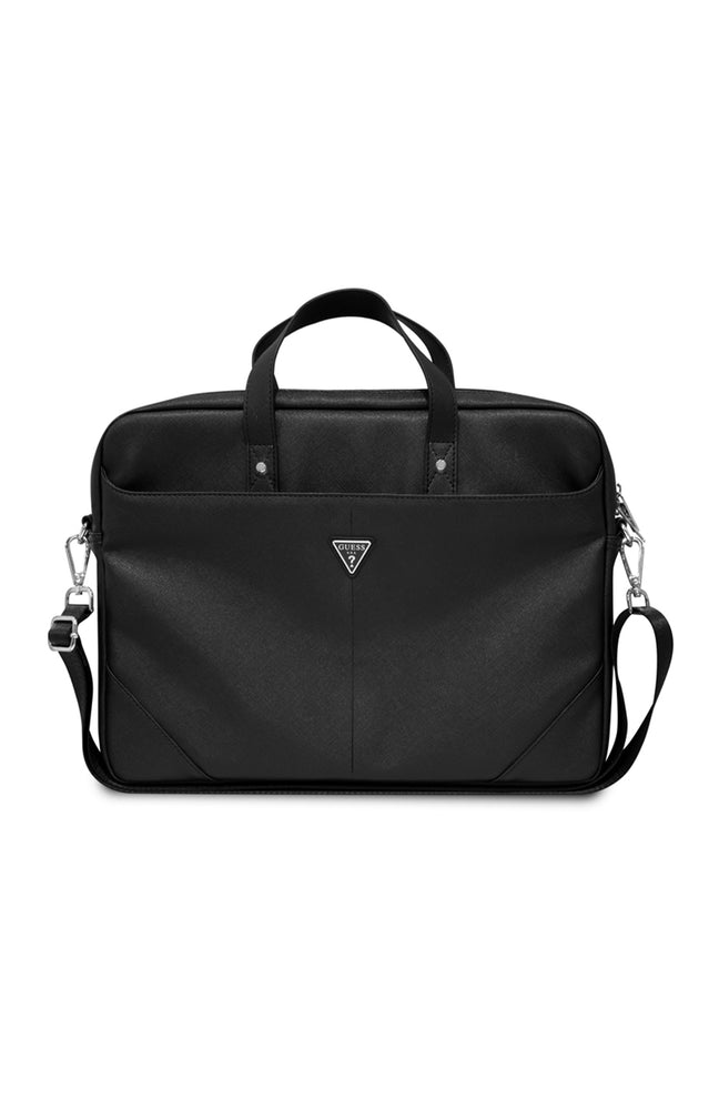 Sacoche pour ordinateur portable 16 - Saffiano - Noir