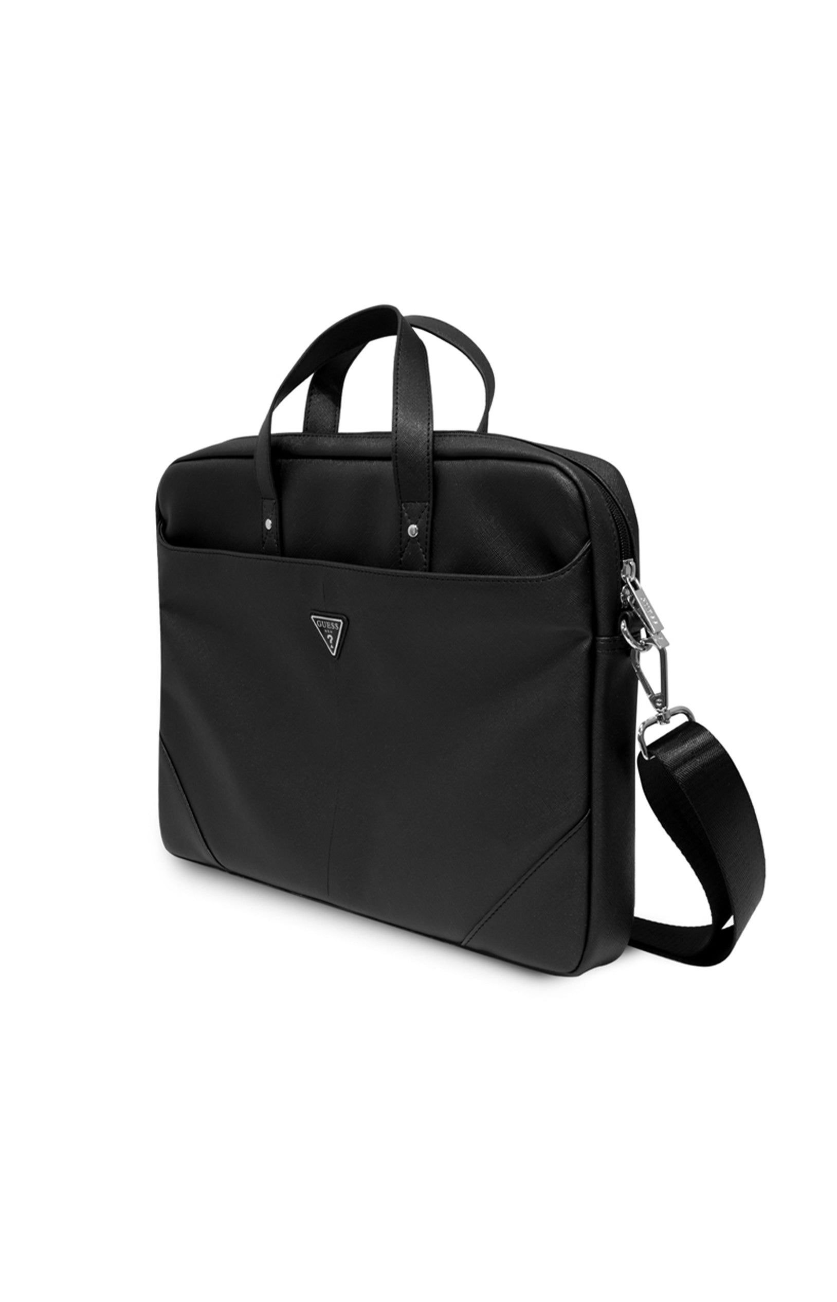 Sacoche pour ordinateur portable 16 - Saffiano - Noir