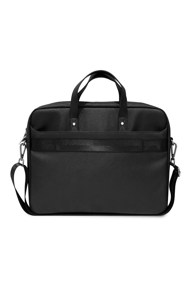 Sacoche pour ordinateur portable 16 - Saffiano - Noir