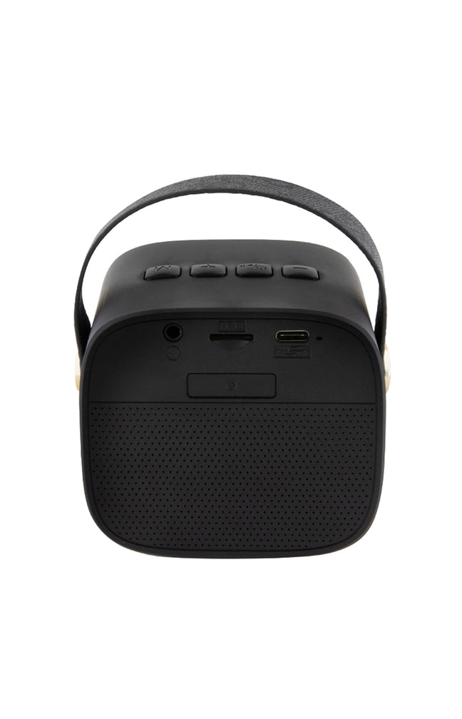Enceinte bluetooth portable -  Sangle cuir