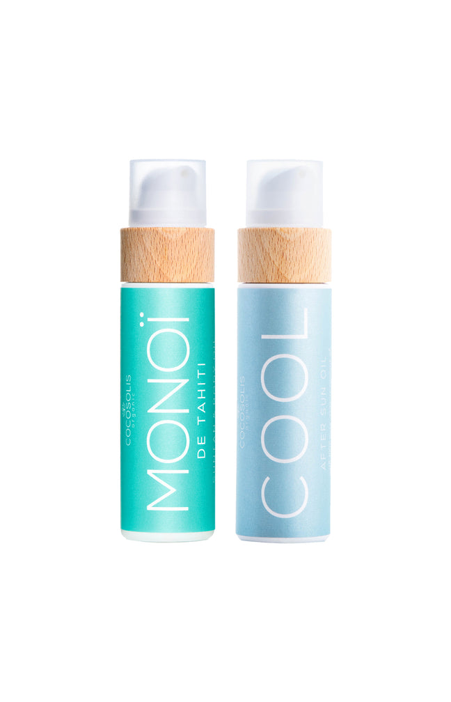 Huile de bronzage & huile après-soleil naturelle - Monoï - Visage & corps - 2 x 110 ml