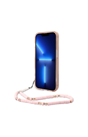 Coque de protection & cordon Guess - Iphone 14 Pro Max - Rose