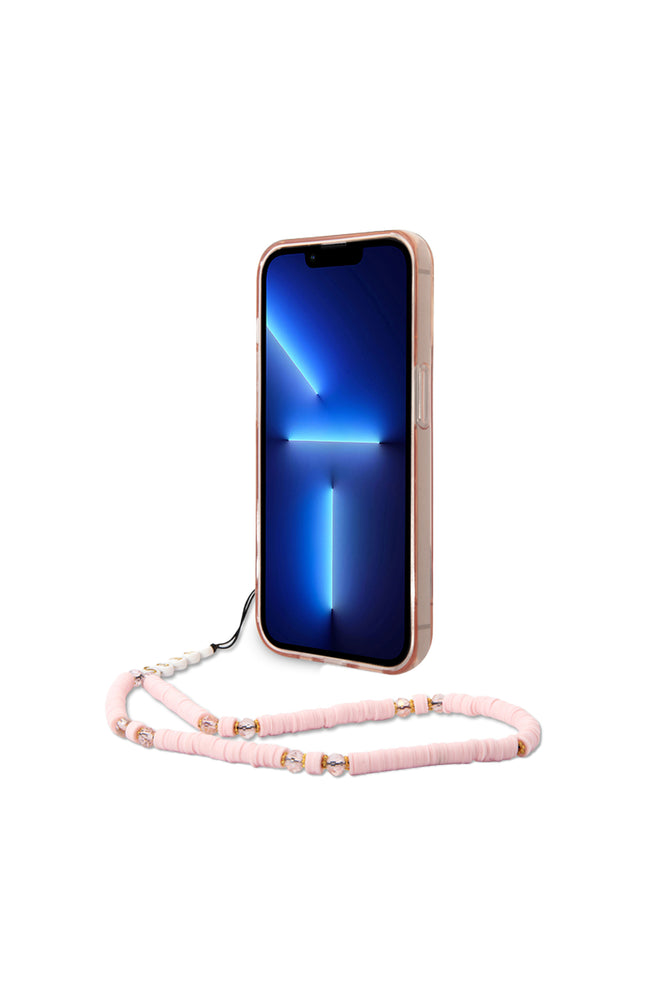 Coque de protection & cordon Guess - Iphone 14 Pro Max - Rose