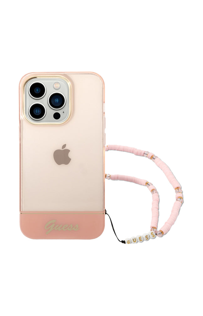 Coque de protection & cordon Guess - Iphone 14 Pro Max - Rose