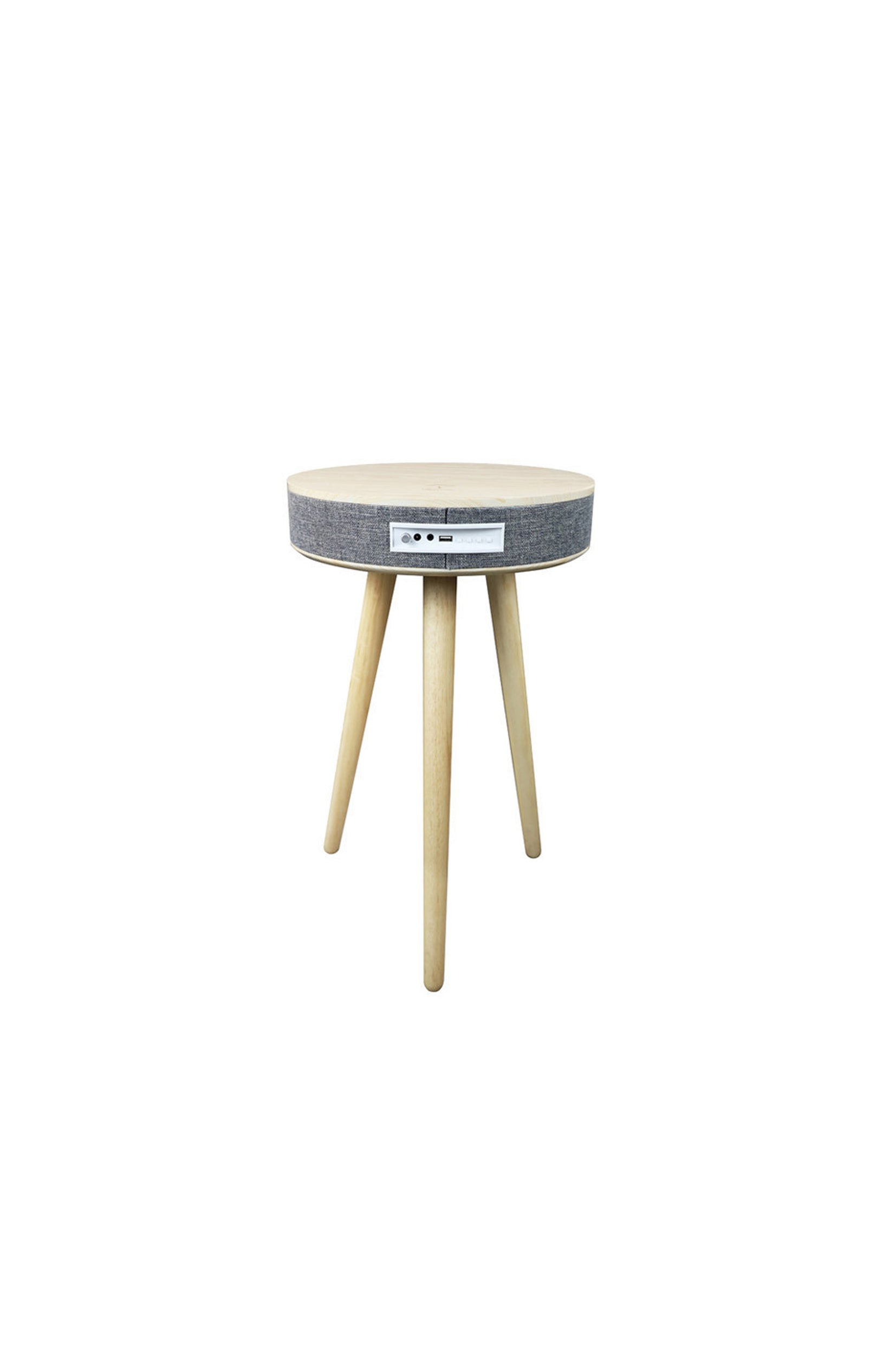 Table d'appoint connectée - Audio & bluetooth - Bois
