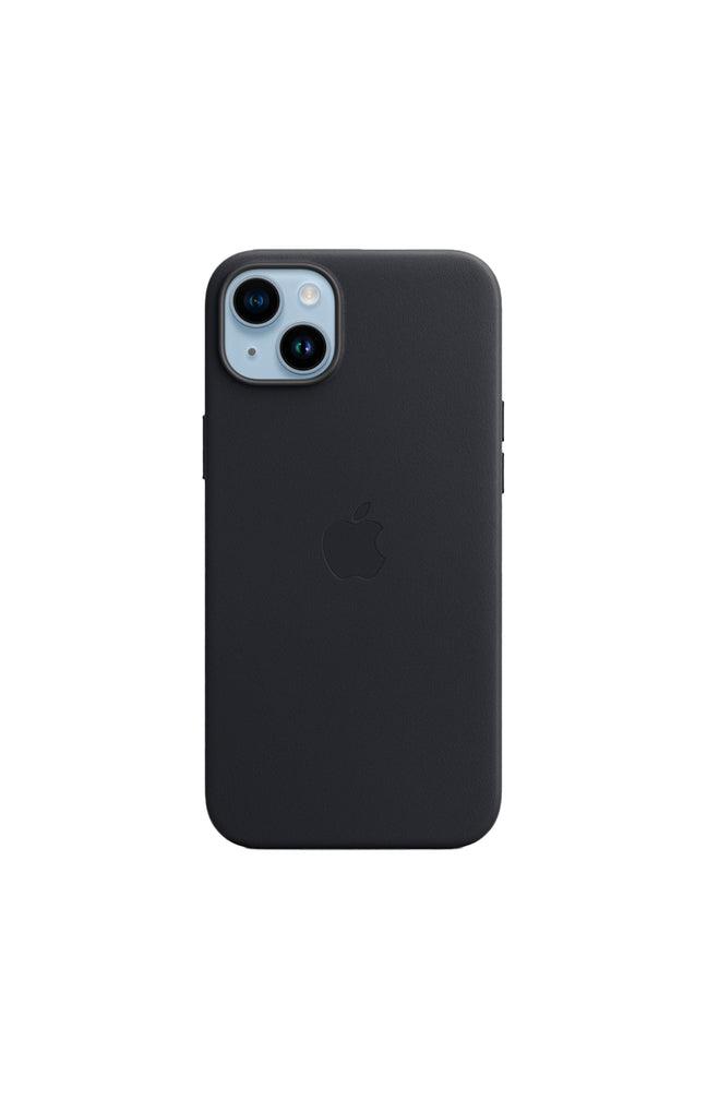 Coque de protection en cuir - MagSafe - IPhone 14 Plus - Bleu noir