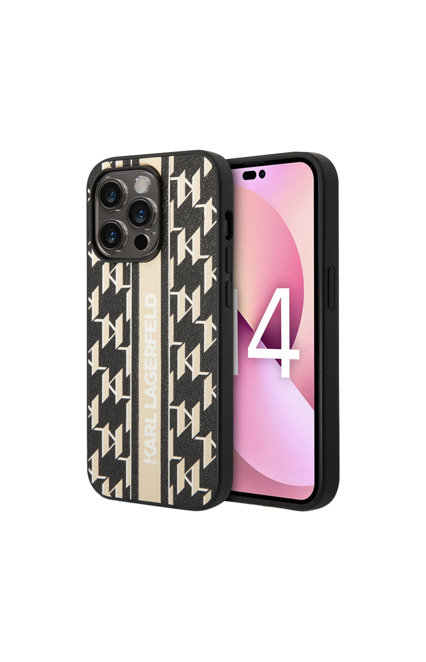 Coque de protection Karl Lagerfeld - Iphone 14 Pro - Noir & doré