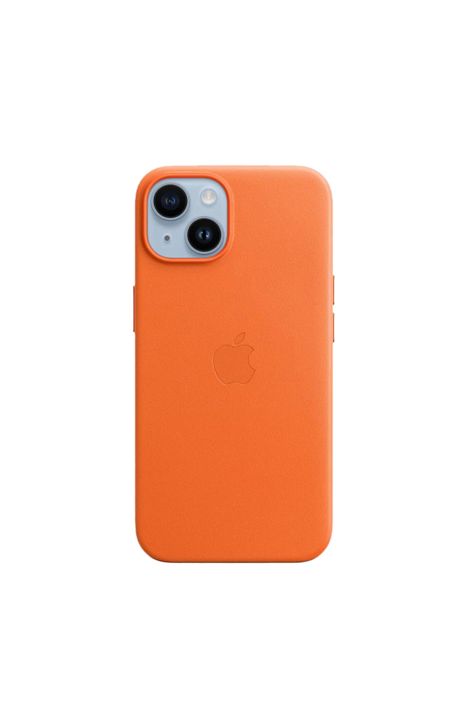 Coque de protection en cuir - MagSafe - IPhone 14 - Orange