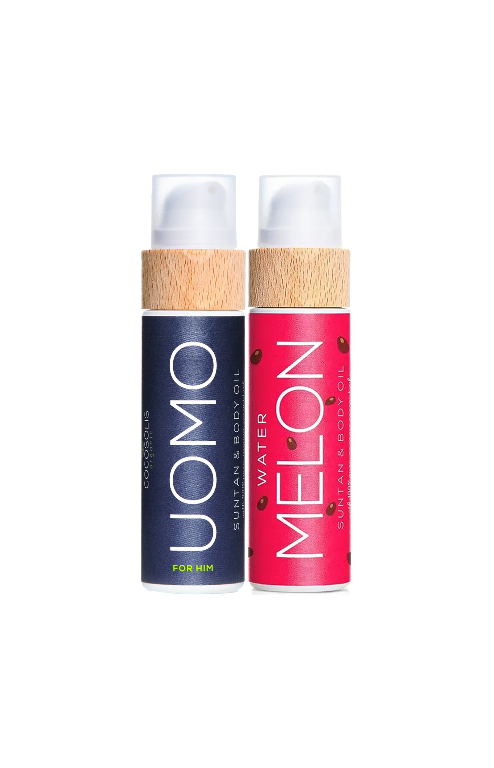 Huile de bronzage Homme - Visage & Corps - Uomo & Huile sublimatrice - Pastèque - 2 x 110 ml