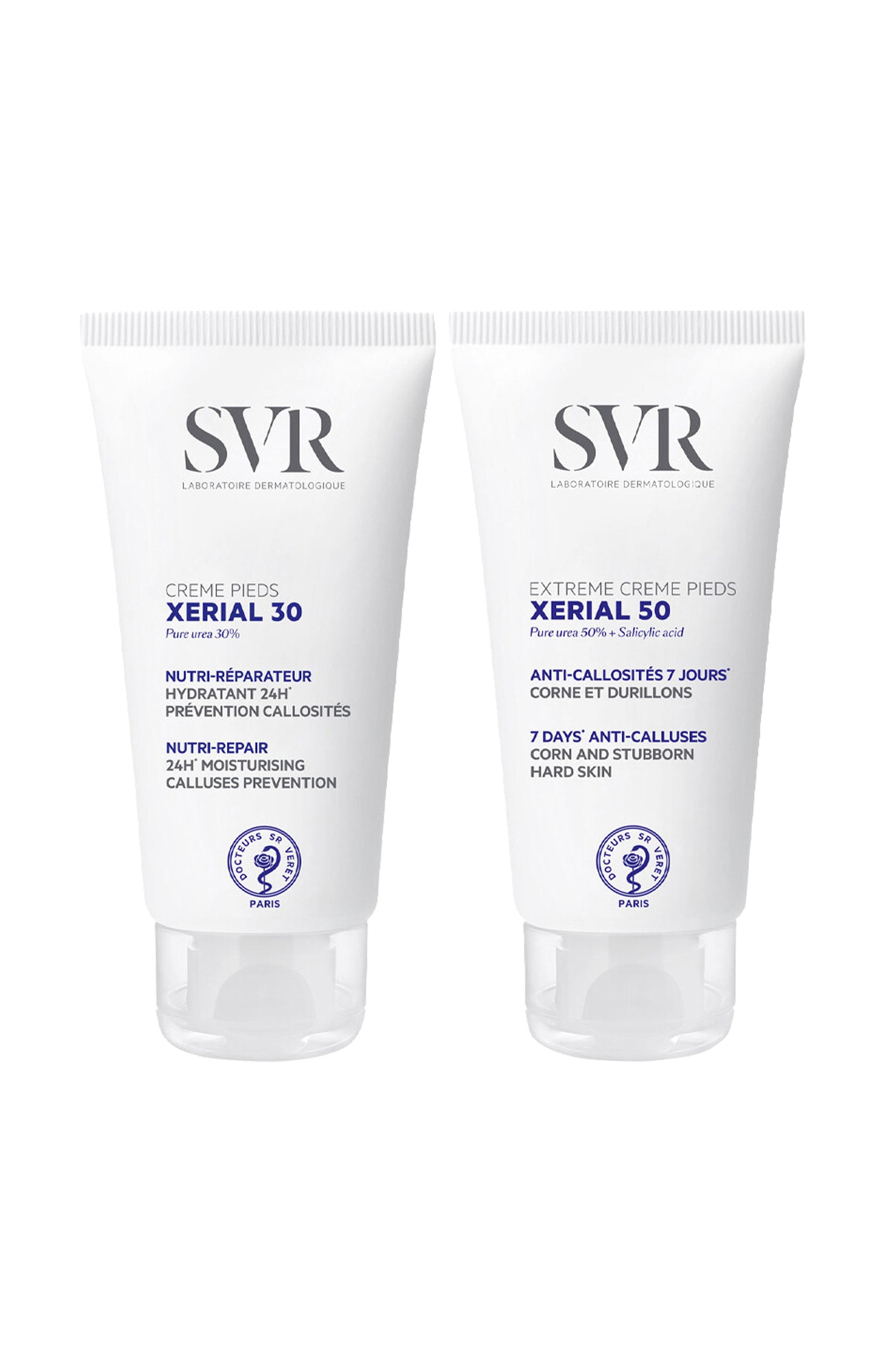 Crème pieds nourrissante & riche - Xerial - 2 x 50 ml