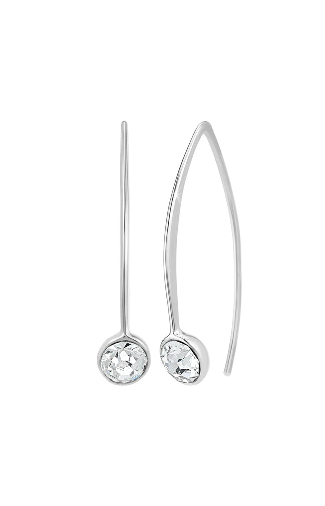 Boucles d'oreilles - Laiton & acier inoxydable - Argenté - 3 paires