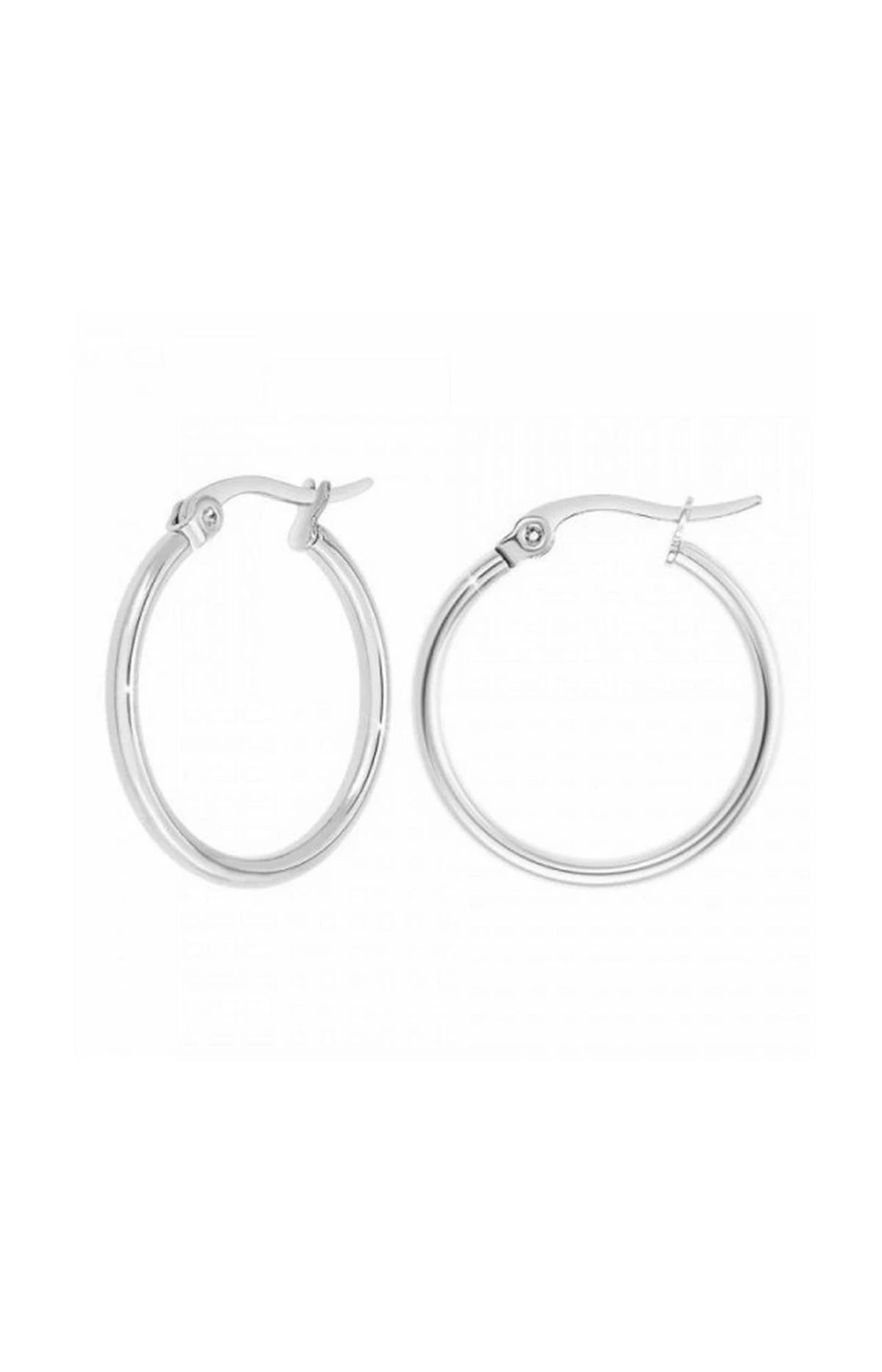 Boucles d'oreilles - Laiton & acier inoxydable - Argenté - 3 paires