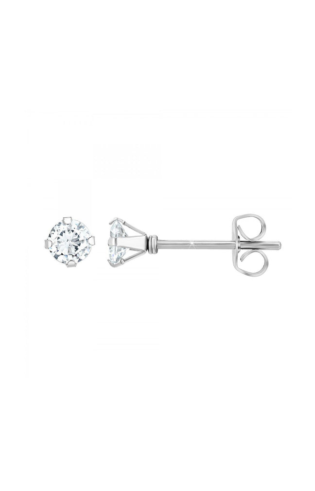Boucles d'oreilles - Laiton & acier inoxydable - Argenté - 3 paires