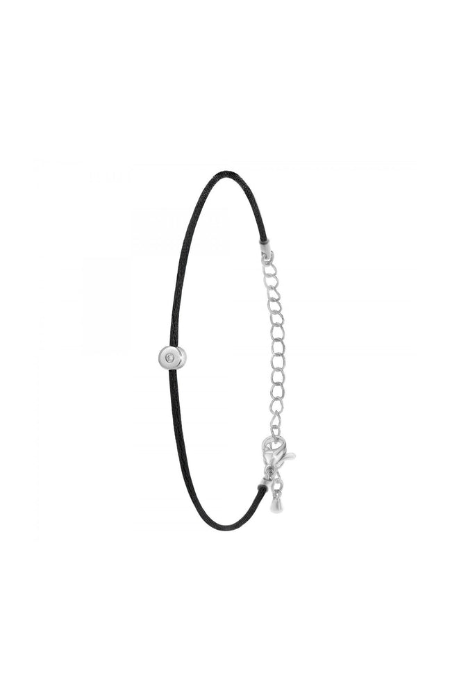 Bracelet - Laiton & diamant - Noir
