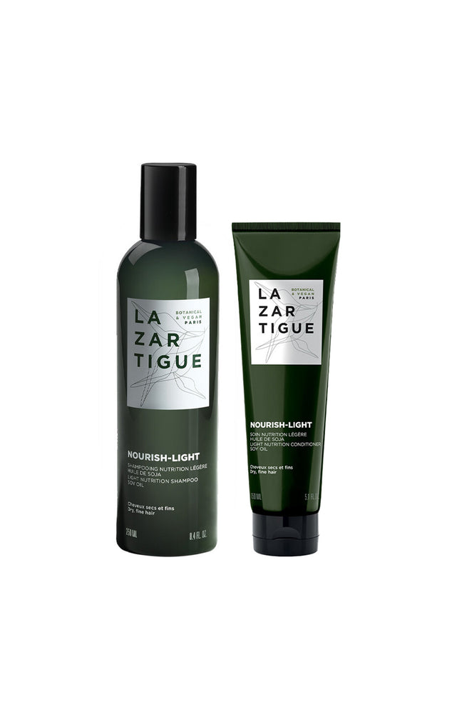 Shampoing & après-shampoing nutrition légère - huile de soja - Cheveux secs & fins