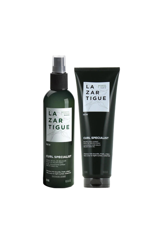 Baume lavant & spray anti-frisottis - Cheveux bouclés, frisés & crépus - 2 x 250 ml