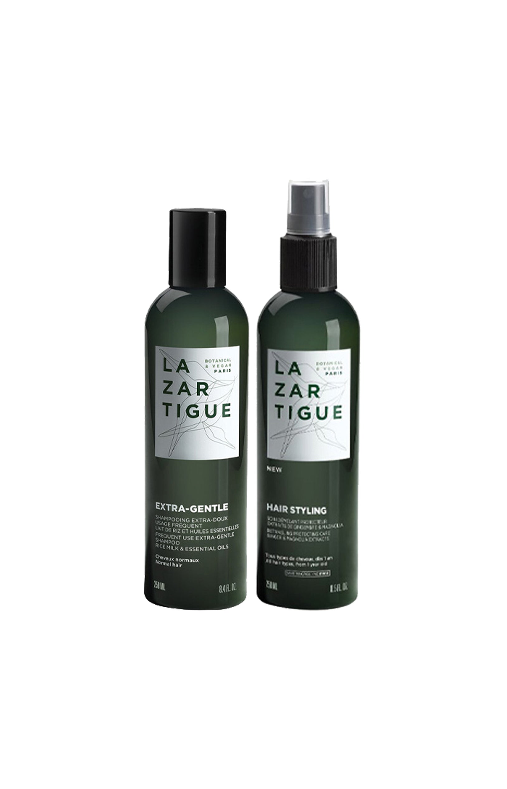Shampoing extra-doux & soins démêlant - Lait de riz & gingembre - 2 x 250 ml