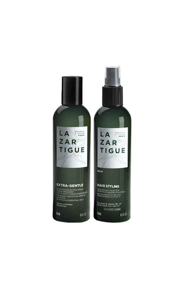 Shampoing extra-doux & soins démêlant - Lait de riz & gingembre - 2 x 250 ml