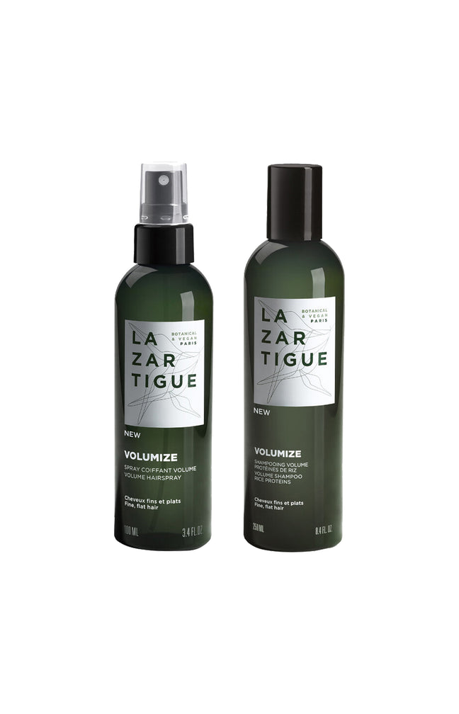 Shampoing volume & spray - Protéines de riz - Cheveux fins & plats - 2 produits