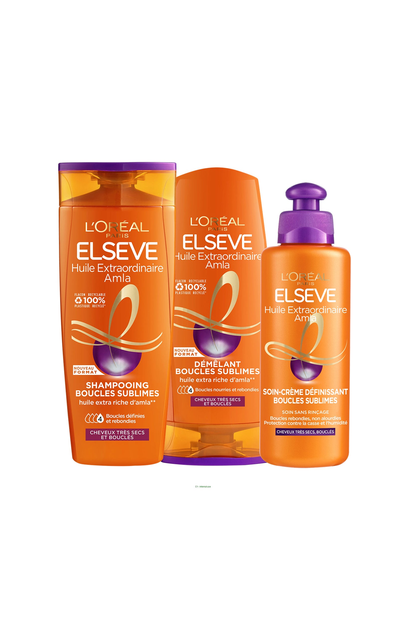 Routine cheveux bouclés - Shampoing, démêlant & soin définissant - 3 produits