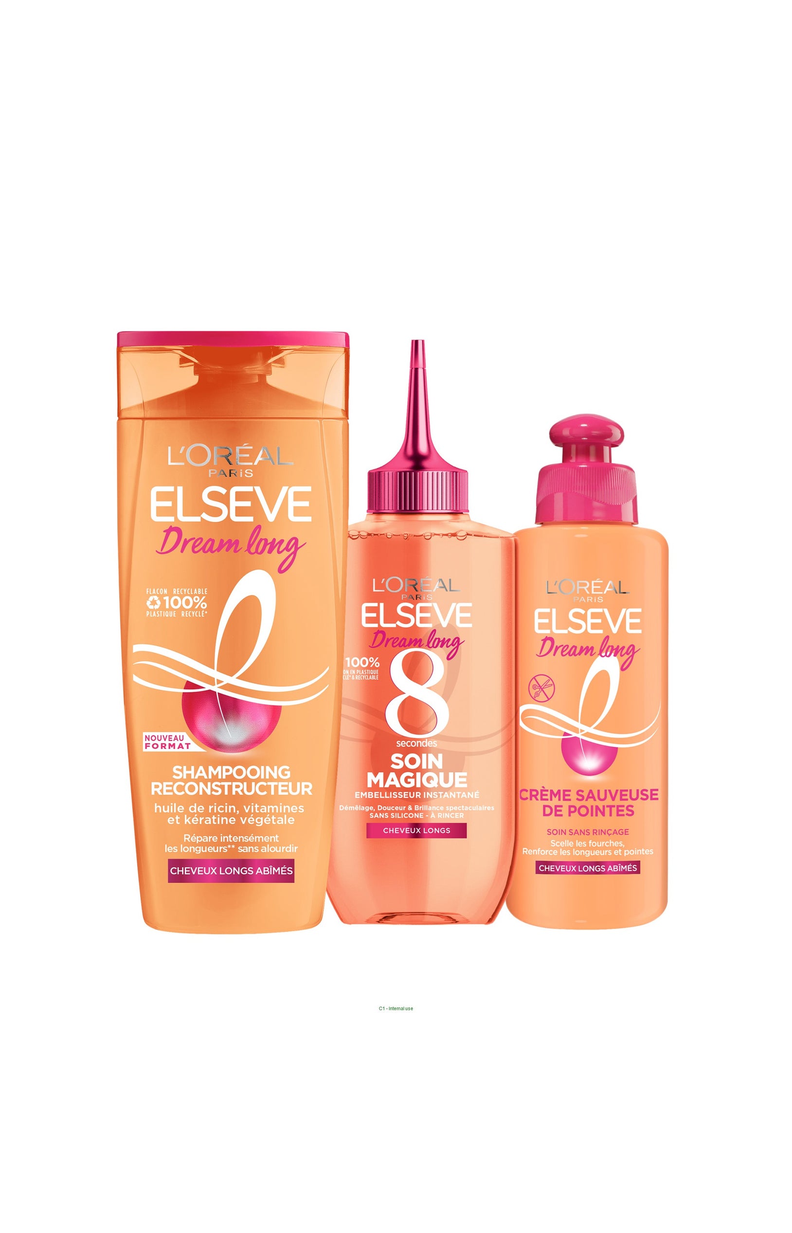 Routine Dream Long - Shampoing, soin & crème sauveuse - 3 produits