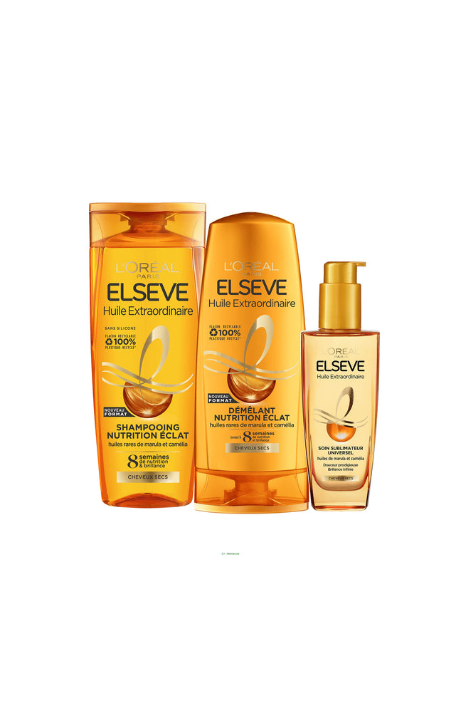 Routine huile extraordinaire - Shampoing, démêlant & soin - 3 produits