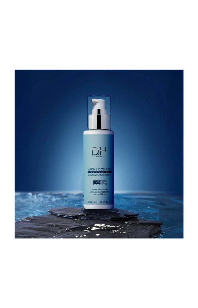 Crème solaire SPF 50 - Collagène marin - Visage - 50 ml