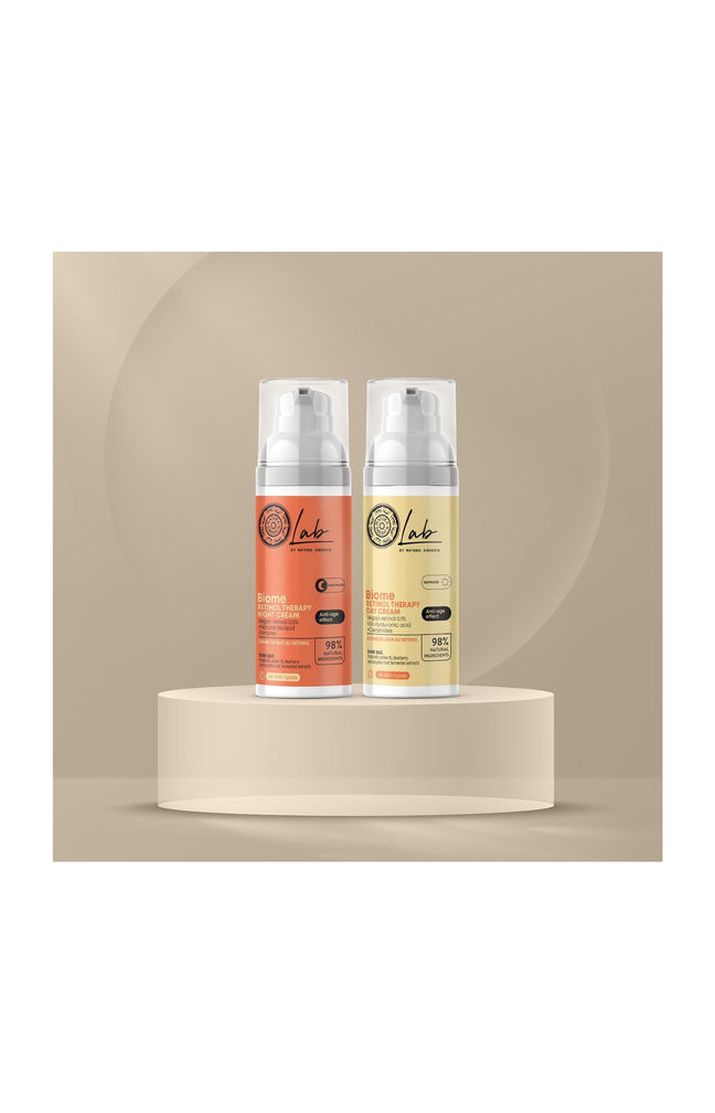 Crèmes anti-âge - Rétinol vegan - Jour & nuit - Visage - 2 x 50 ml
