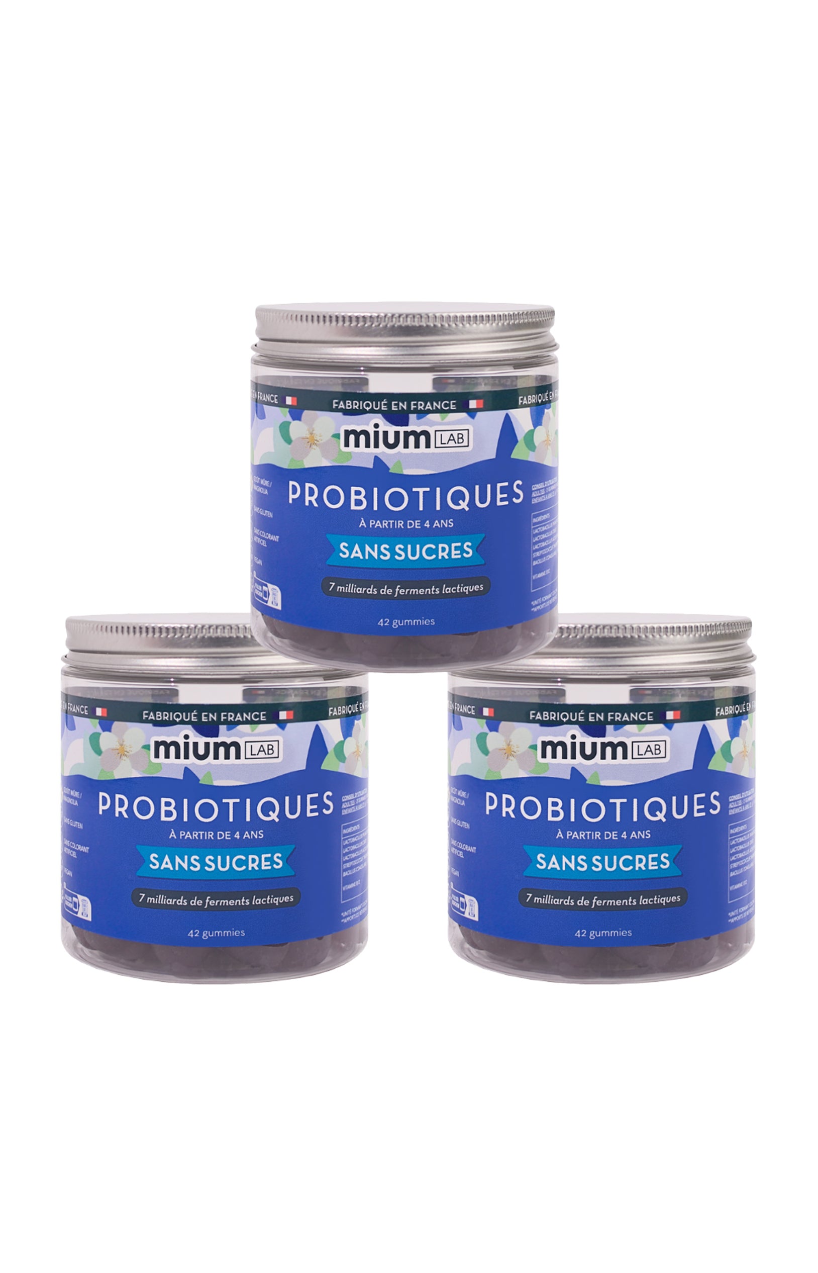 Cure gummies inconforts digestifs - Probiotiques - Sans sucres - Mûre - 2 mois