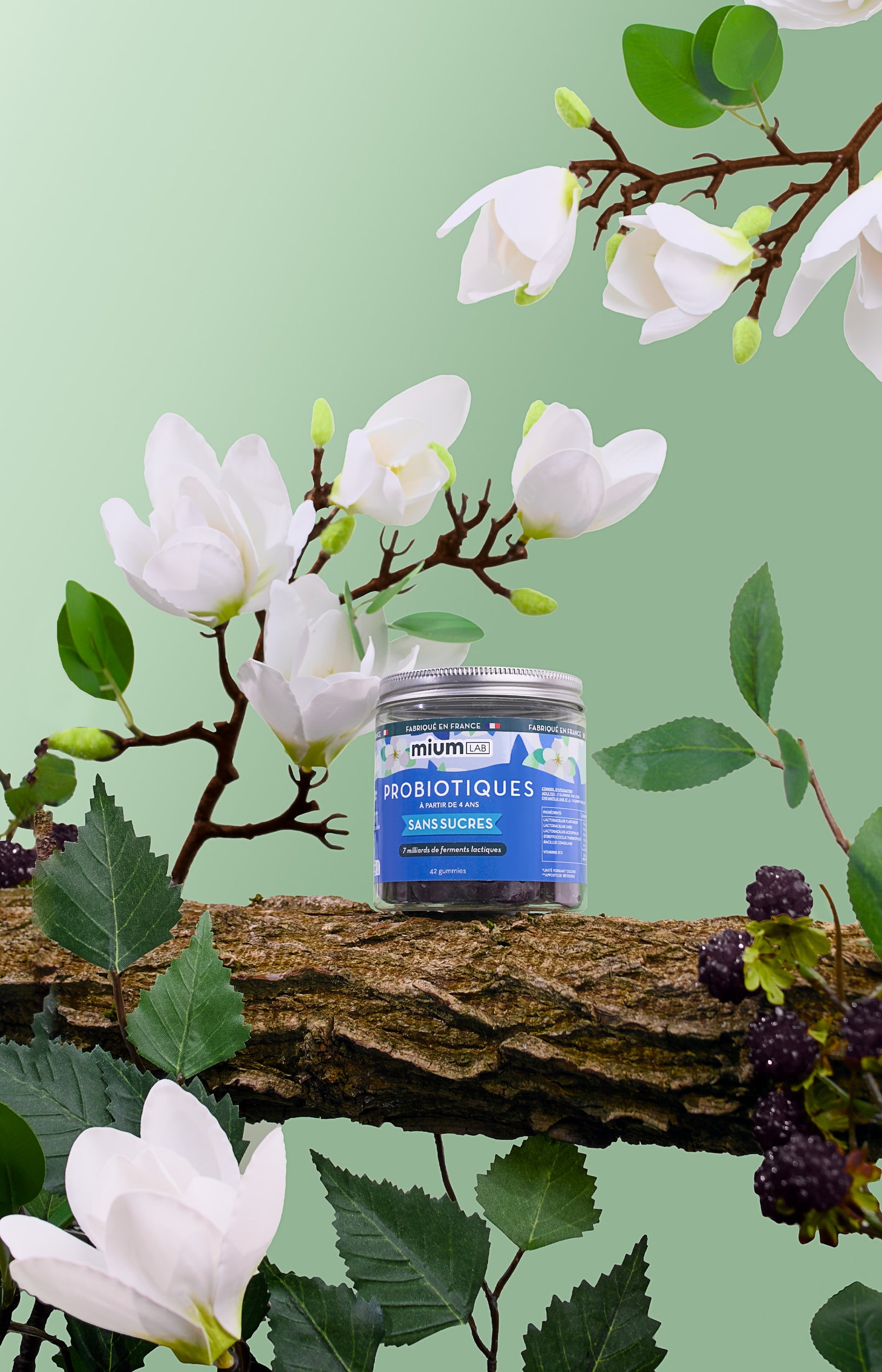 Cure gummies inconforts digestifs - Probiotiques - Sans sucres - Mûre - 2 mois