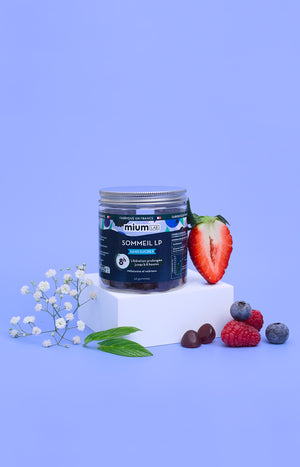 Cure gummies sommeil - Anti réveils nocturnes - Sans sucres - Fruits rouges - 3 mois