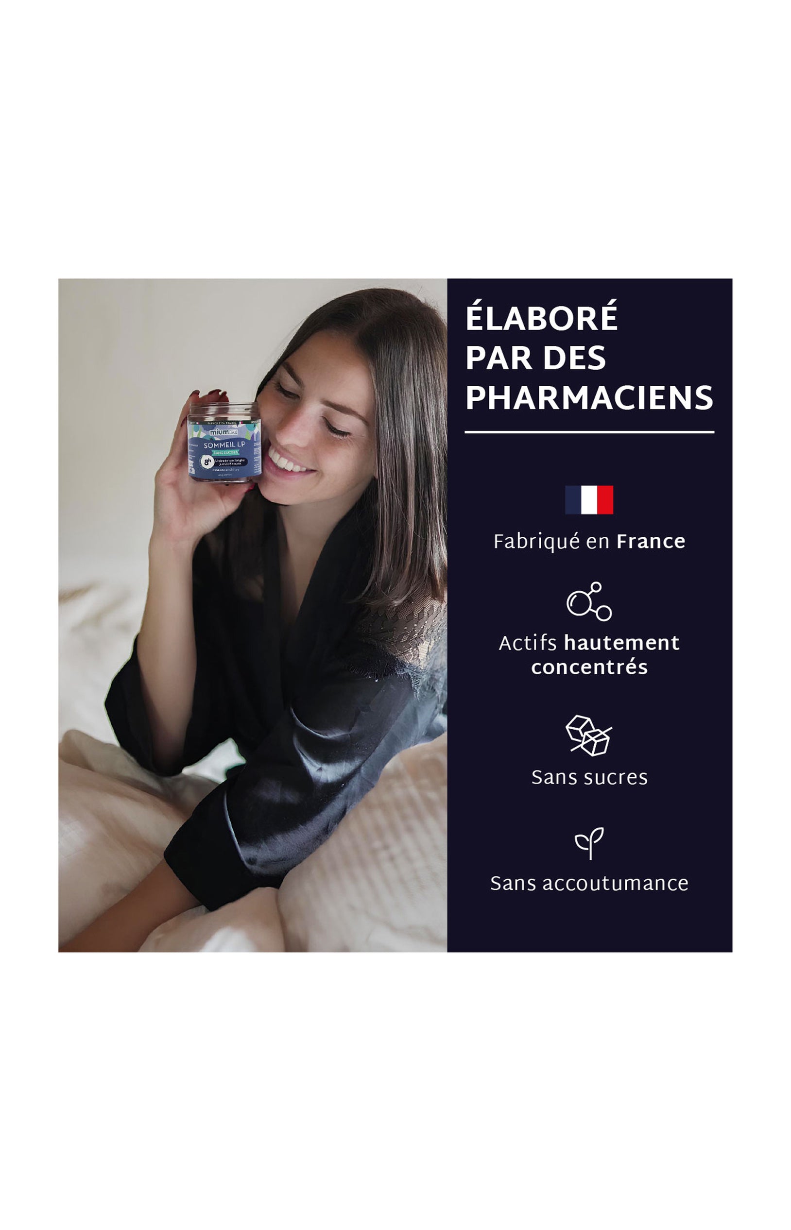 Cure gummies sommeil - Anti réveils nocturnes - Sans sucres - Fruits rouges - 3 mois
