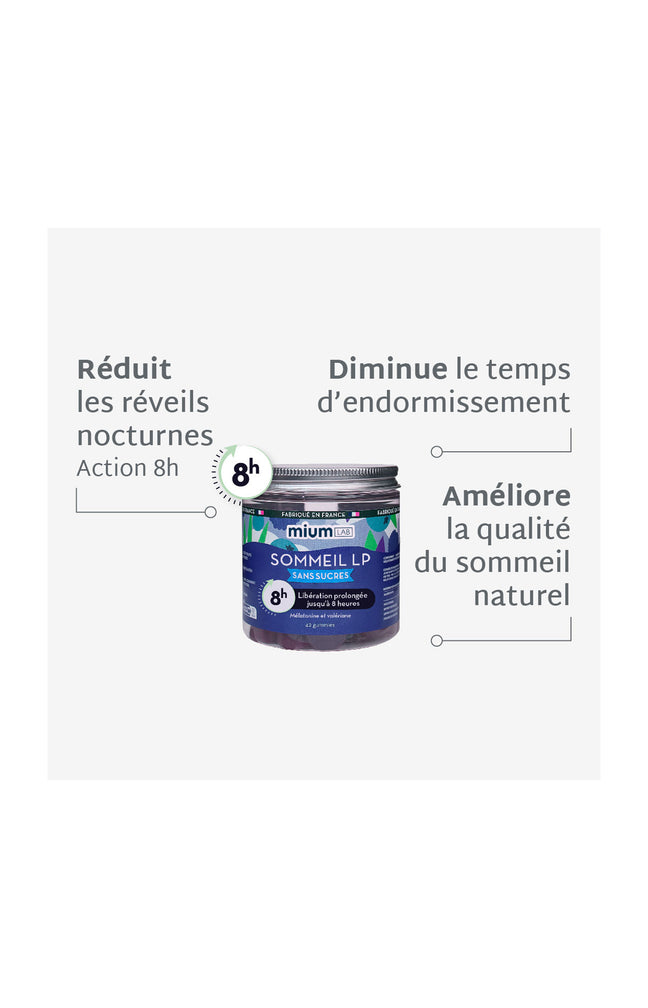 Cure gummies sommeil - Anti réveils nocturnes - Sans sucres - Fruits rouges - 3 mois
