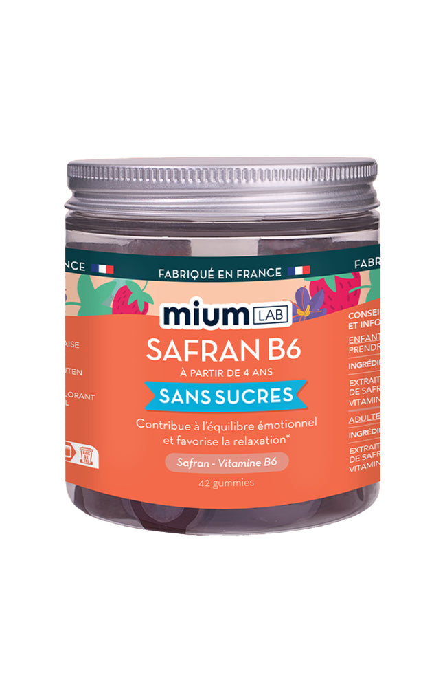 Gummies concentration & relaxation - Safran B6 - Sans sucres - Fraise - Enfant - 21 jours