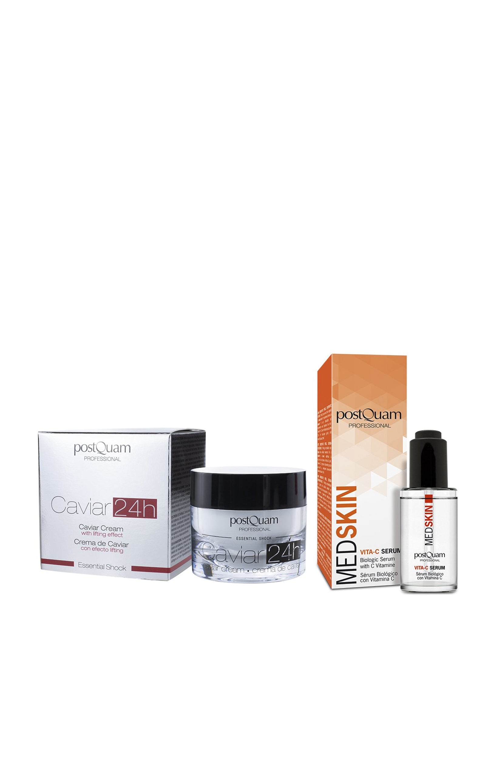 Duo anti-âge - Sérum à la vitamine C & crème de jour au caviar - Visage