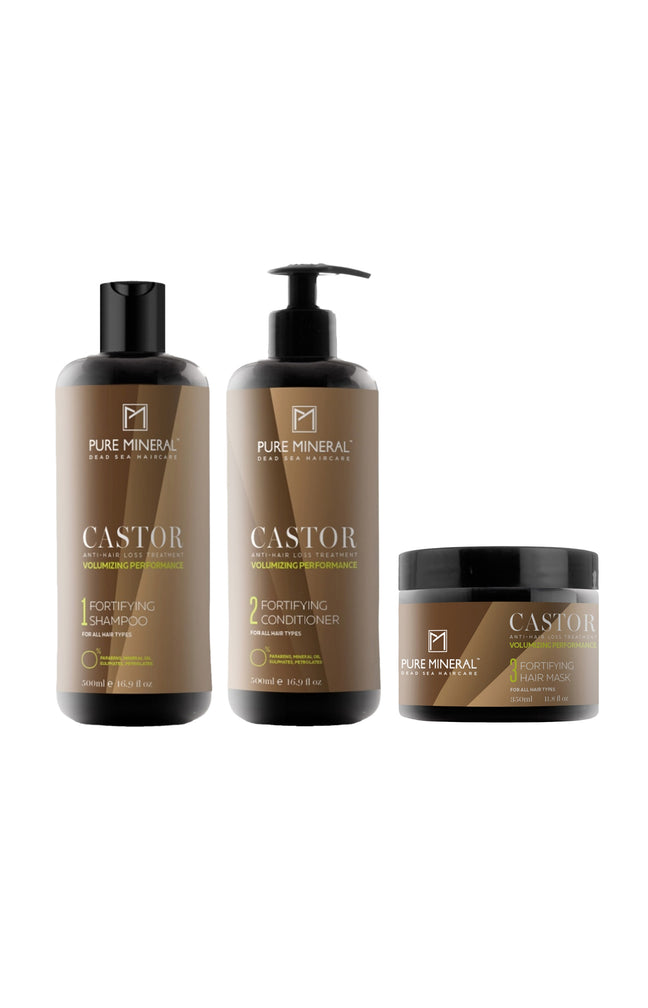 Routine à l'huile de ricin - Cheveux - 3 produits