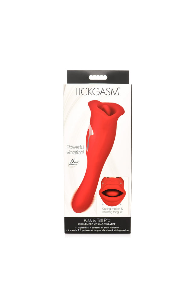 Stimulateur clitoridien - Kiss and Tell Pro - 10 modes - Rouge