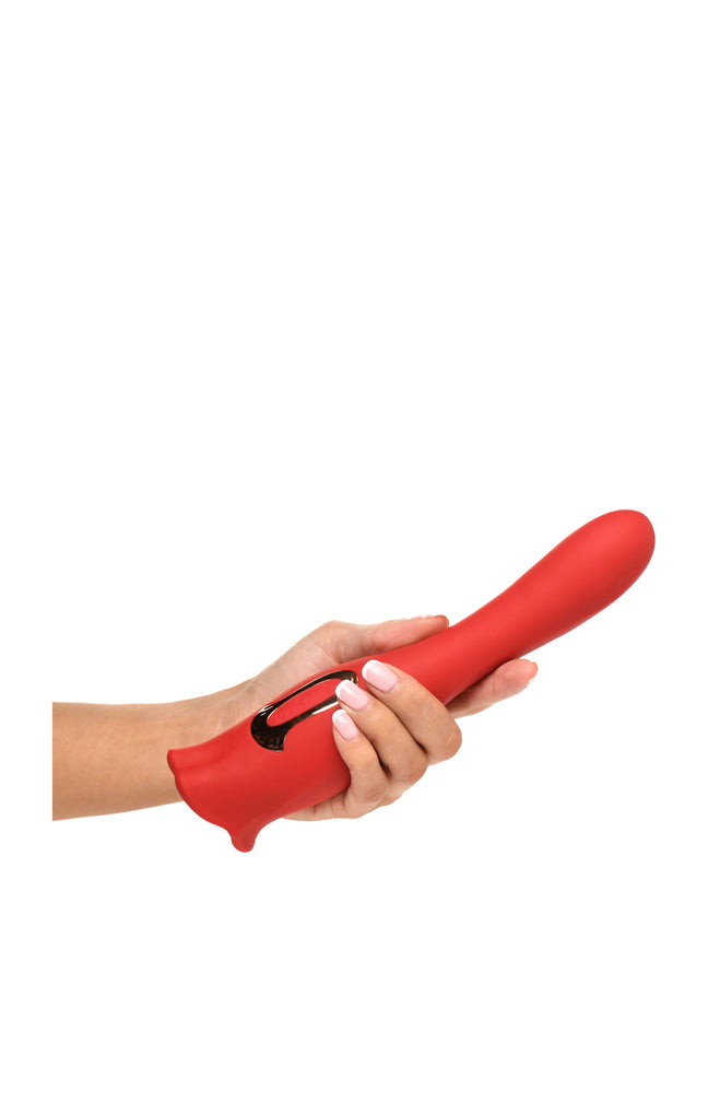 Stimulateur clitoridien - Kiss and Tell Pro - 10 modes - Rouge