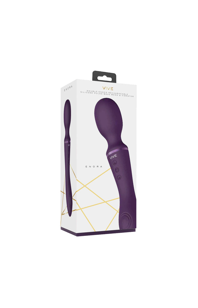 Vibromasseur double embouts - Enora - 10 modes - Violet