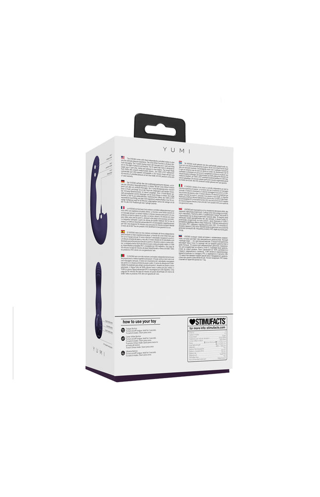 Vibromasseur & stimulateur  - Yumi - 10 modes - Violet