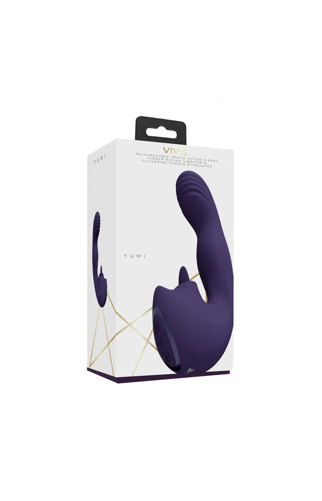 Vibromasseur & stimulateur  - Yumi - 10 modes - Violet