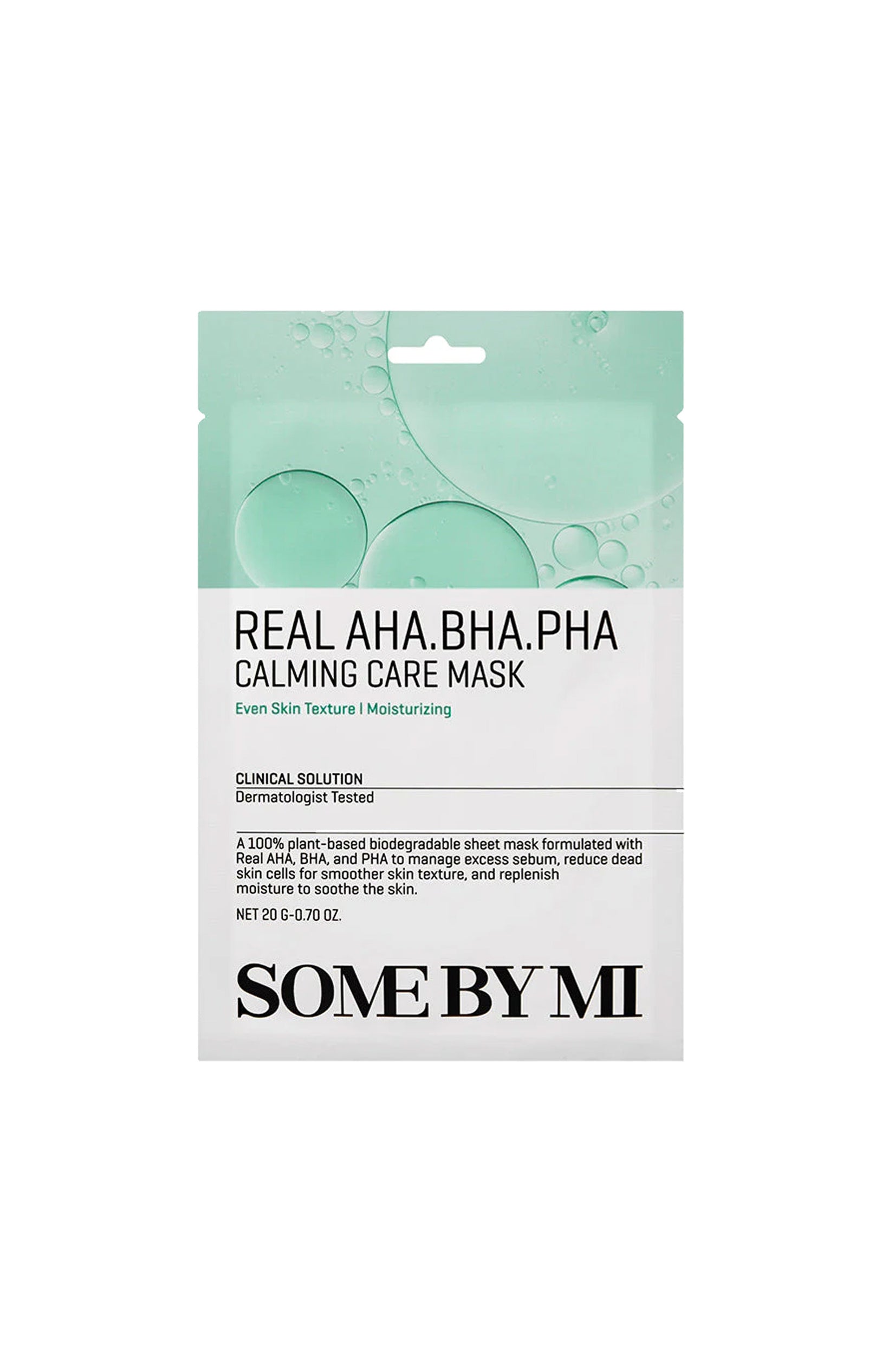 Some By Mi - Masque en tissu apaisant - AHA & BHA - Visage - 1 unité