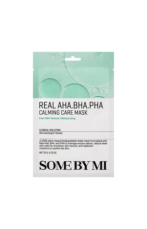 Some By Mi - Masque en tissu apaisant - AHA & BHA - Visage - 1 unité