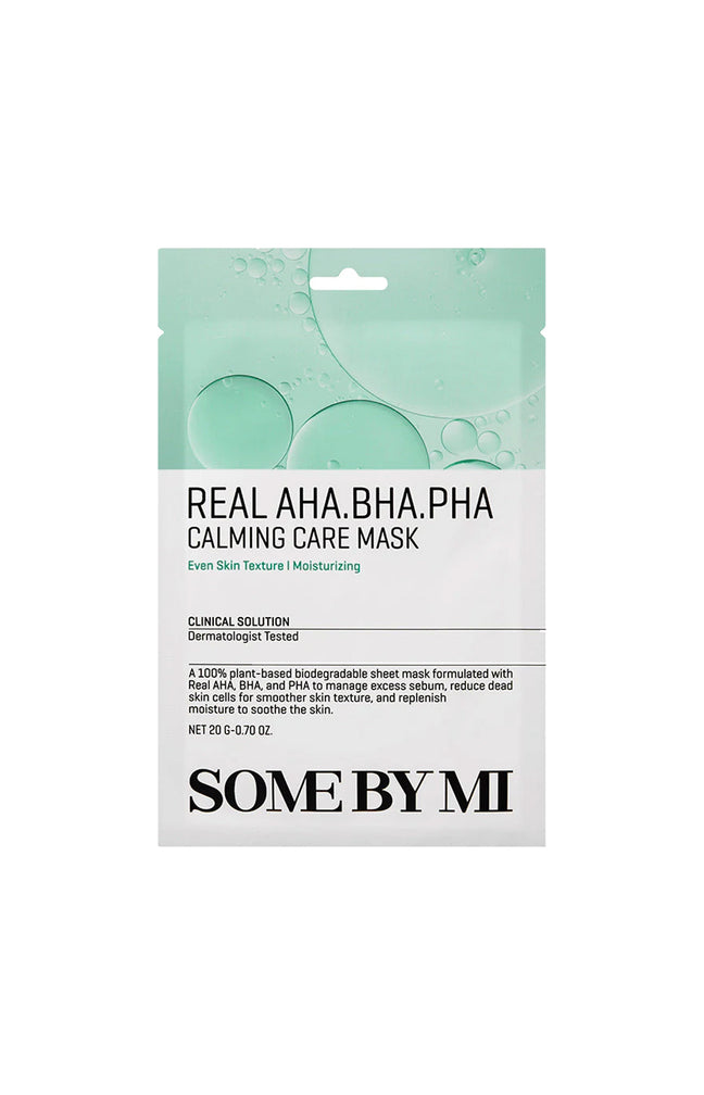 Some By Mi - Masque en tissu apaisant - AHA & BHA - Visage - 1 unité