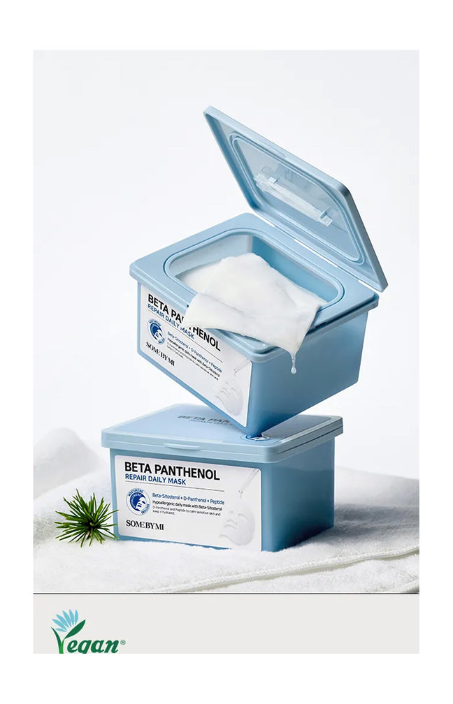 Some By Mi - Masques en tissu réparateurs - Panthénol & Céramides - Peaux sensibles - 30 masques