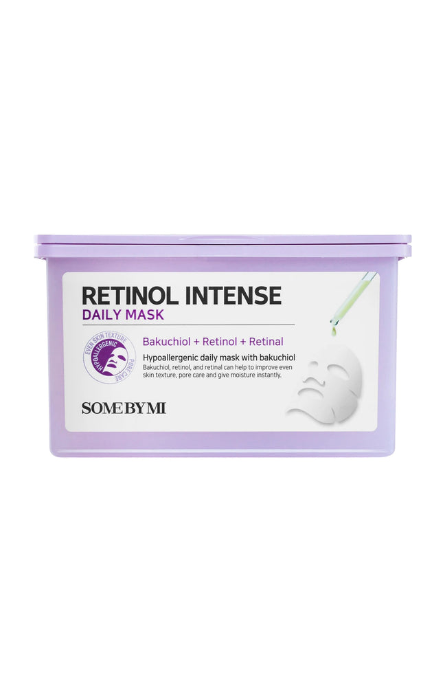 Some By Mi - Masques en tissu repulpants - Rétinol - Peau sensible - 30 unités