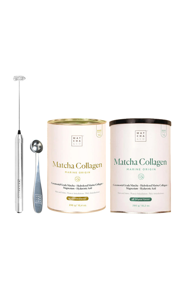 Thé matcha - Pack collagène - Citron - 4 produits
