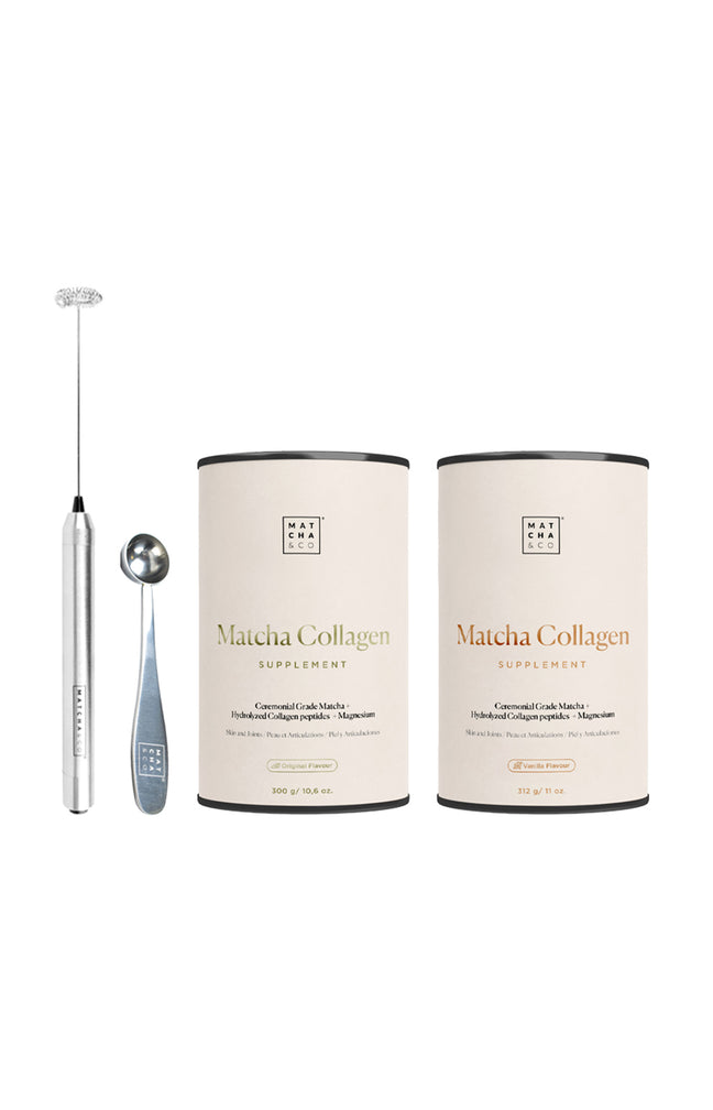 Thé matcha - Pack collagène - Vanille - 4 produits