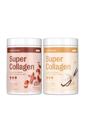 Poudre de collagène hydrolysée - Céréales choco & vanille - 2 produits